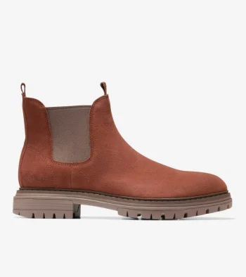 Best Cole Haan Men's McIntyre Chelsea Boots DarkSequoia-Lava