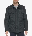Fashion Cole Haan Men's Mix Media Diamond Quilted Jacket Black