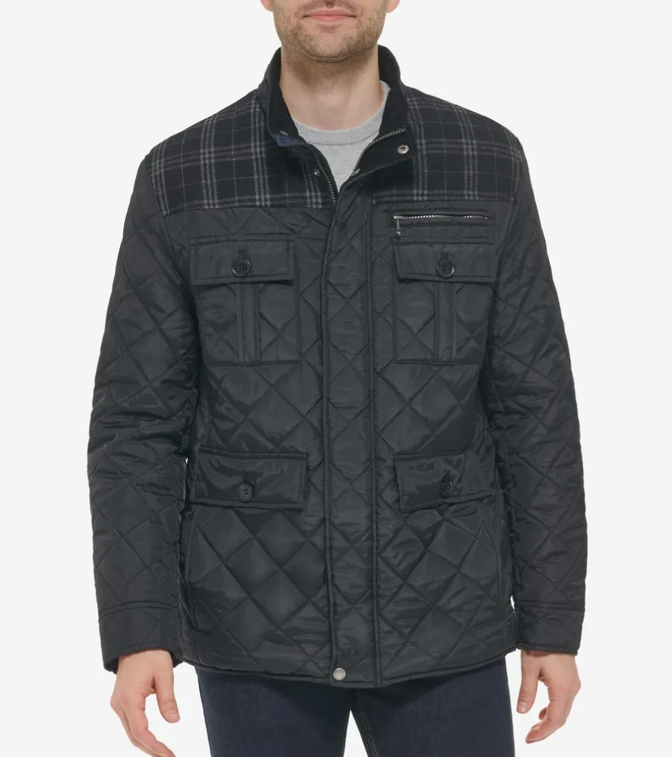 mens-mix-media-diamond-quilted-bzIVxswT-0.webp Fashion Cole Haan Men's Mix Media Diamond Quilted Jacket Black