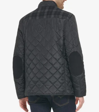 Fashion Cole Haan Men's Mix Media Diamond Quilted Jacket Black