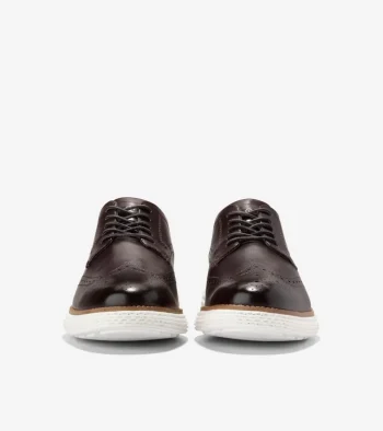 Online Cole Haan Men's ØriginalGrand 2.0 Wingtip Oxfords DarkChocolate-White