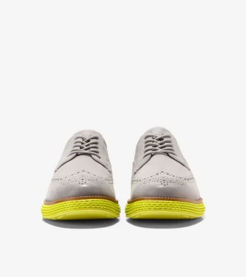 Discount Cole Haan Men's ØriginalGrand 2.0 Wingtip Oxfords Natural-WarmOlive
