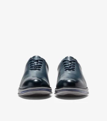 Clearance Cole Haan Men's ØriginalGrand Energy Twin Oxfords PacificBlue-DecemberySky