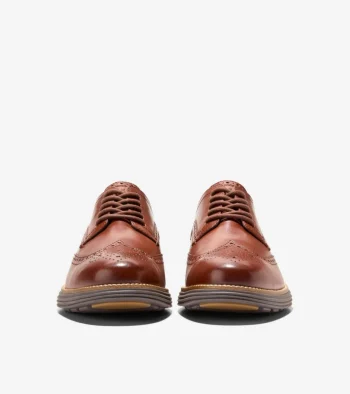 New Cole Haan Men's &Oslash;riginalGrand Remastered Wingtip Oxfords Woodbury-Java