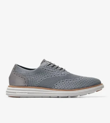 Fashion Cole Haan Men's &Oslash;riginalGrand Remastered Stitchlite&trade; Oxfords QuietShade-MicrochipGrayStitchlite&trade;