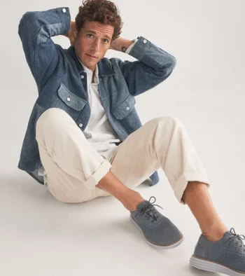 Fashion Cole Haan Men's &Oslash;riginalGrand Remastered Stitchlite&trade; Oxfords QuietShade-MicrochipGrayStitchlite&trade;