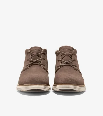 Online Cole Haan Men's ØriginalGrand Remastered Waterproof Chukka Boots Lava-Natural-OxfordTan