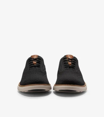 Hot Cole Haan Men's ØriginalGrand Remastered Stitchlite™ Oxfords Black-BritishTan-SilverLiningStitchlite™