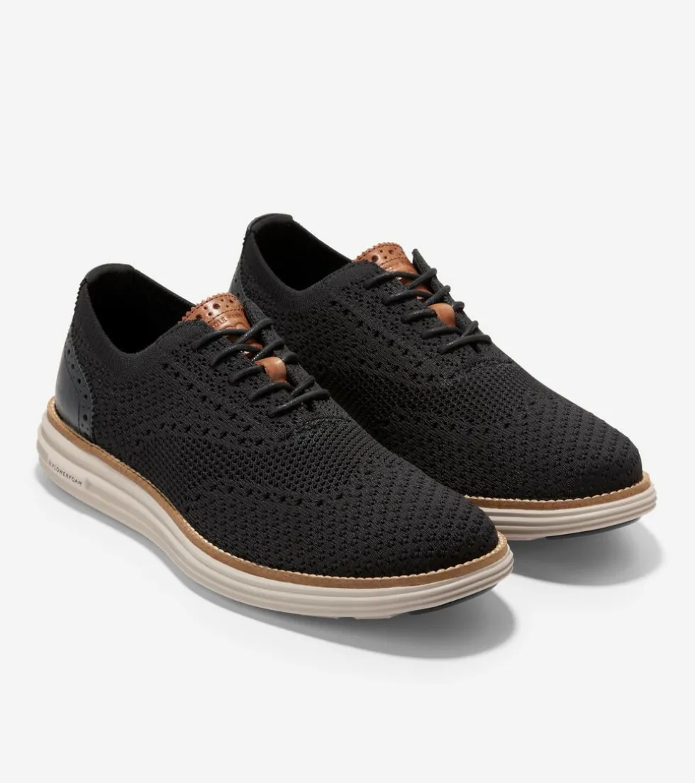 mens-oslashriginalgrand-remast-hehfvrJm-4.webp Hot Cole Haan Men's ØriginalGrand Remastered Stitchlite™ Oxfords Black-BritishTan-SilverLiningStitchlite™