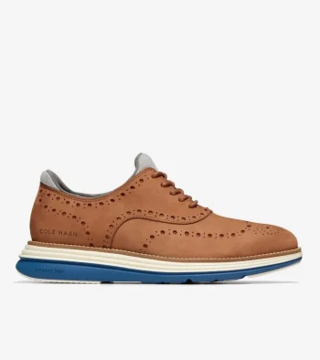 Fashion Cole Haan Men's &Oslash;riginalGrand Ultra Wingtip Oxfords BritishTanNubuck