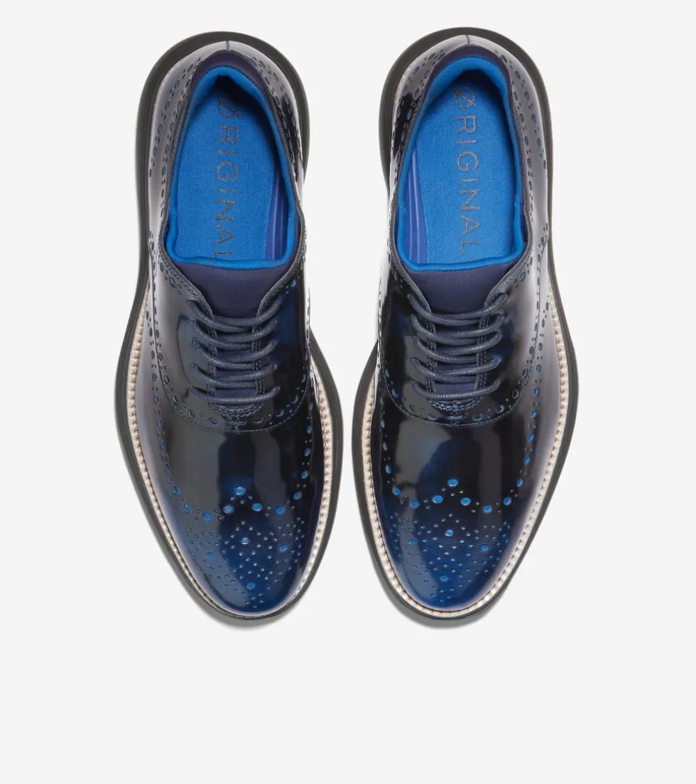 mens-oslashriginalgrand-ultra-mnRQpyYR-3.webp Best Cole Haan Men's ØriginalGrand Ultra Wingtip Oxfords PacificBlueBrush-Off-Black