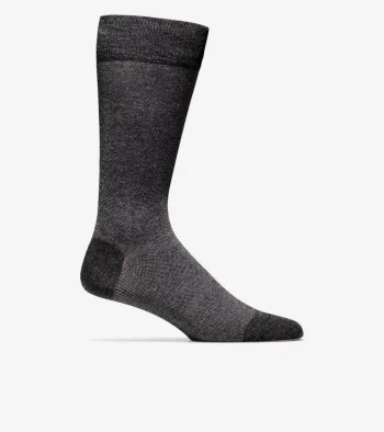 Discount Cole Haan Men's Pique Crew Socks GraphiteHeather