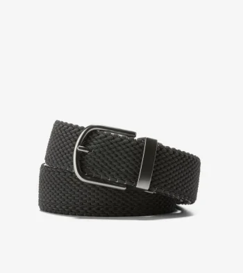 Discount Cole Haan Men's Reversible Stretch Belt Black-Gray