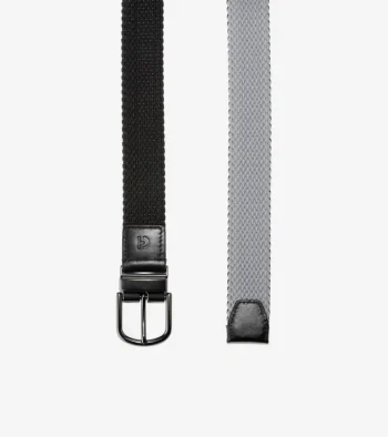 Discount Cole Haan Men's Reversible Stretch Belt Black-Gray