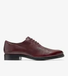 Discount Cole Haan Men's Washington Grand Laser Wingtip Oxfords Bloodstone-Black