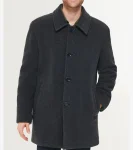 Clearance Cole Haan Men's Wool Car Coat Charcoal