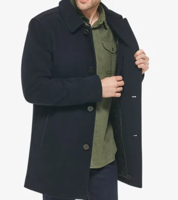 Hot Cole Haan Men's Wool Car Coat Navy