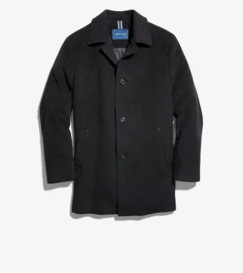 Hot Cole Haan Men's Wool Cashmere Top Coat Charcoal