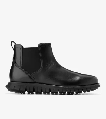 Sale Cole Haan Men's ZER&Oslash;GRAND Remastered Waterproof Chelsea Boots Black