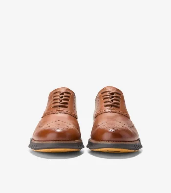 Sale Cole Haan Men's ZER&Oslash;GRAND Remastered Wingtip Oxfords BritishTan-Java