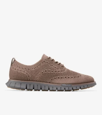 Outlet Cole Haan Men's ZER&Oslash;GRAND Remastered Stitchlite&trade; Wingtip Oxfords Truffle-Lava-Pavement