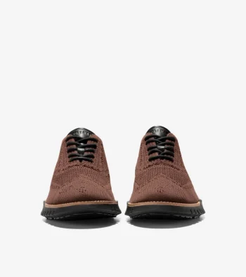 New Cole Haan Men's ZER&Oslash;GRAND Remastered Stitchlite&trade; Wingtip Oxfords Madeira-Black