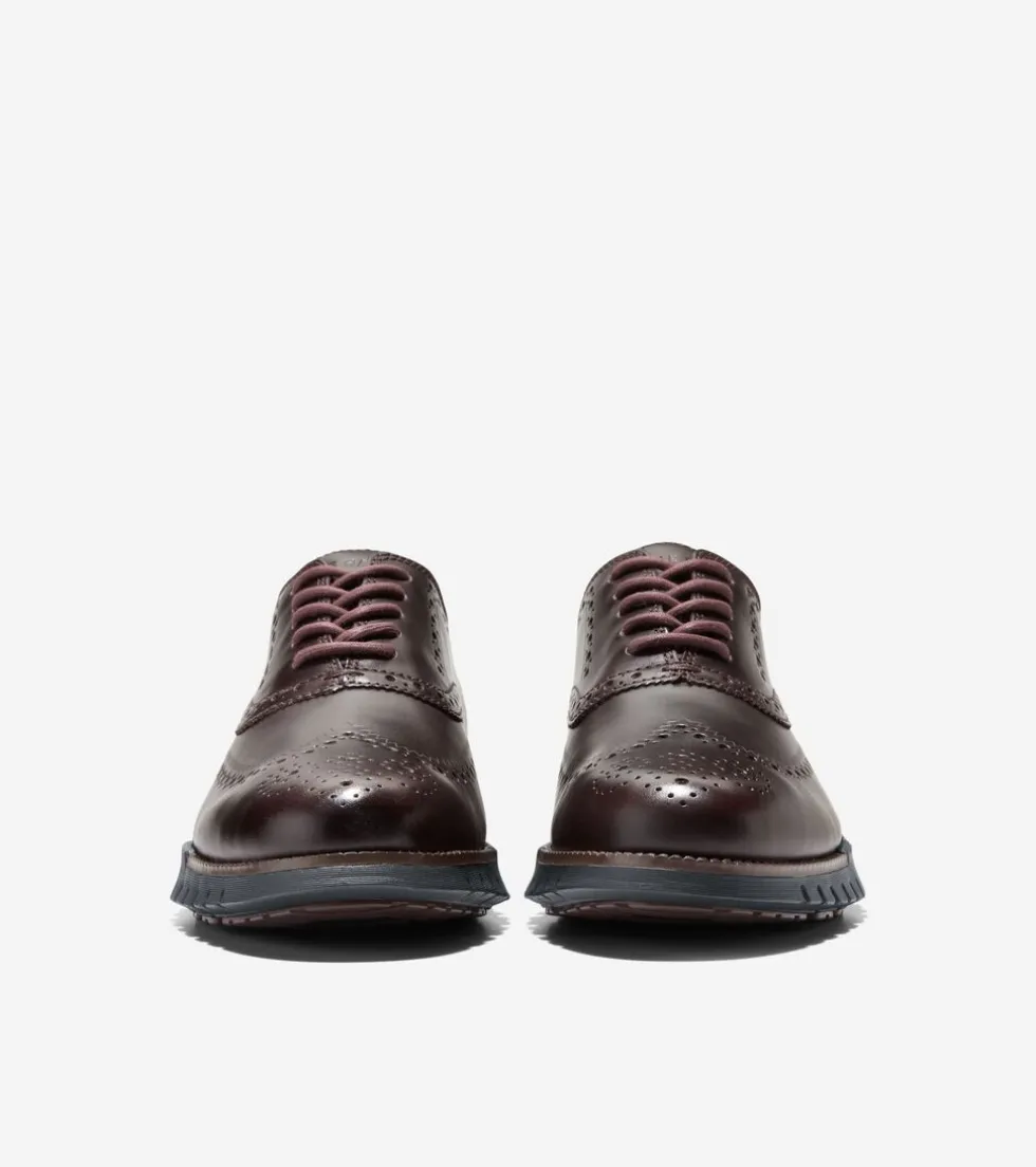 mens-zeroslashgrand-remastered-jNPFHBOs-1.webp Clearance Cole Haan Men's ZERØGRAND Remastered Wingtip Oxfords Madeira-Black