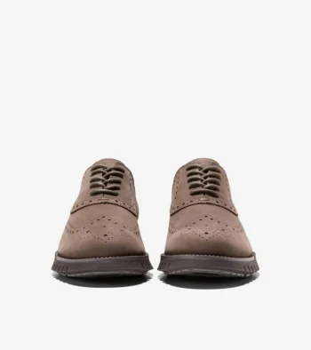 Online Cole Haan Men's ZERØGRAND Remastered Wingtip Oxfords Lava-Truffle-Chocolate