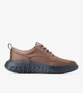 Online Cole Haan Men's ZER&Oslash;GRAND WFA Plain Toe Oxfords Lava-Blueberry