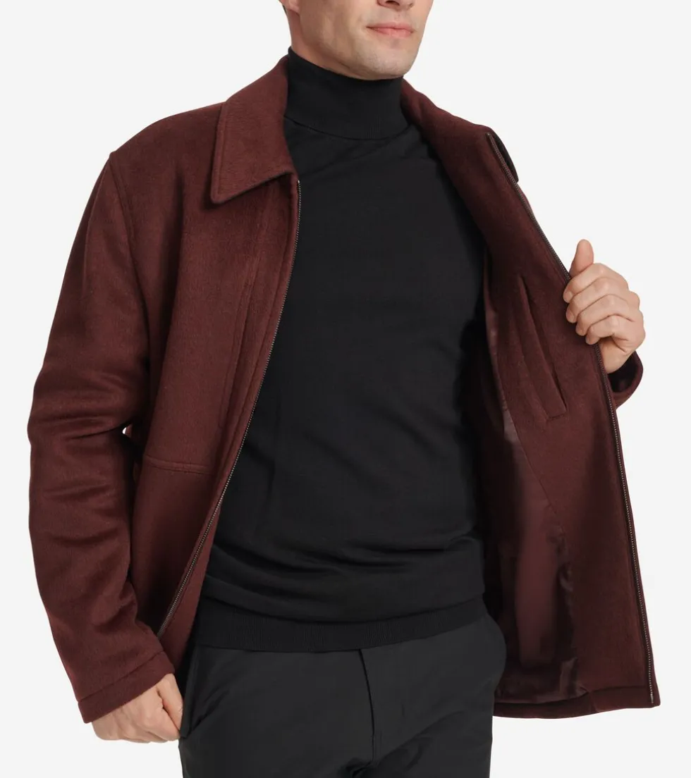 mens-zip-front-blouson-jacket-YVWrRznL-2.webp Clearance Cole Haan Men's Zip-Front Blouson Jacket Wine