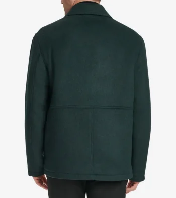 Discount Cole Haan Men's Zip-Front Blouson Jacket DarkGreen