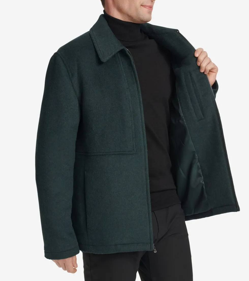 mens-zip-front-blouson-jacket-qhRSJRmG-2.webp Discount Cole Haan Men's Zip-Front Blouson Jacket DarkGreen