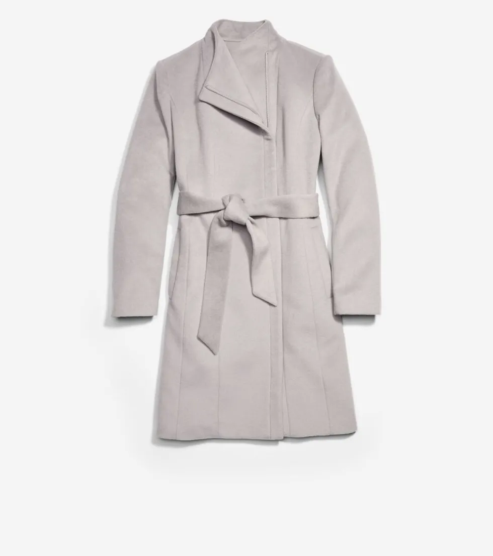 moulded-collar-slick-wool-belt-EimWbnzO-2.webp Online Cole Haan Moulded Collar Slick Wool Belted Coat Fog