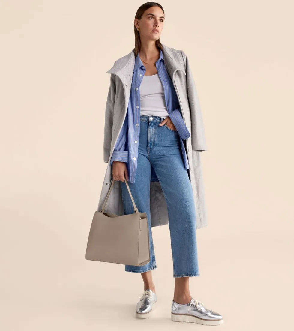 moulded-collar-slick-wool-belt-EimWbnzO-3.webp Online Cole Haan Moulded Collar Slick Wool Belted Coat Fog