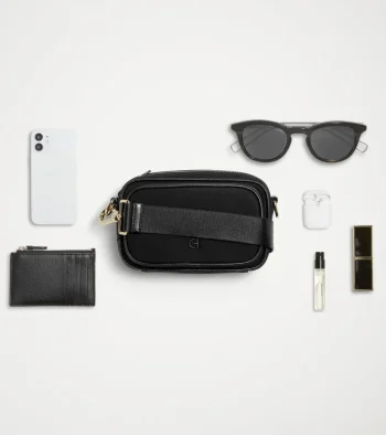 Hot Cole Haan Neoprene Transit Belt Bag Black