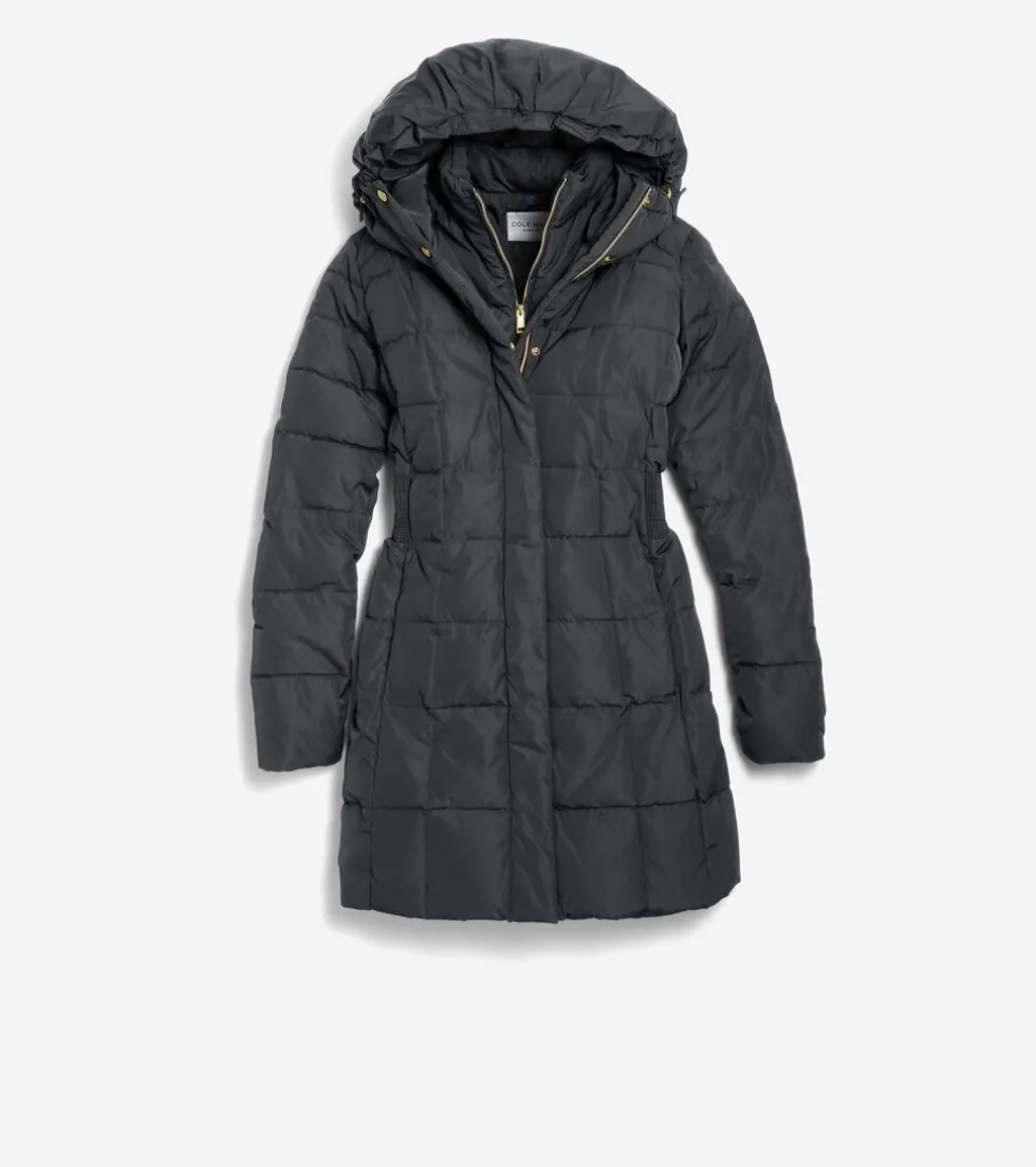 womens-32quot-signature-hooded-xIWycrbN-1.webp Fashion Cole Haan Women's 32" Signature Hooded Taffeta Down Coat Black