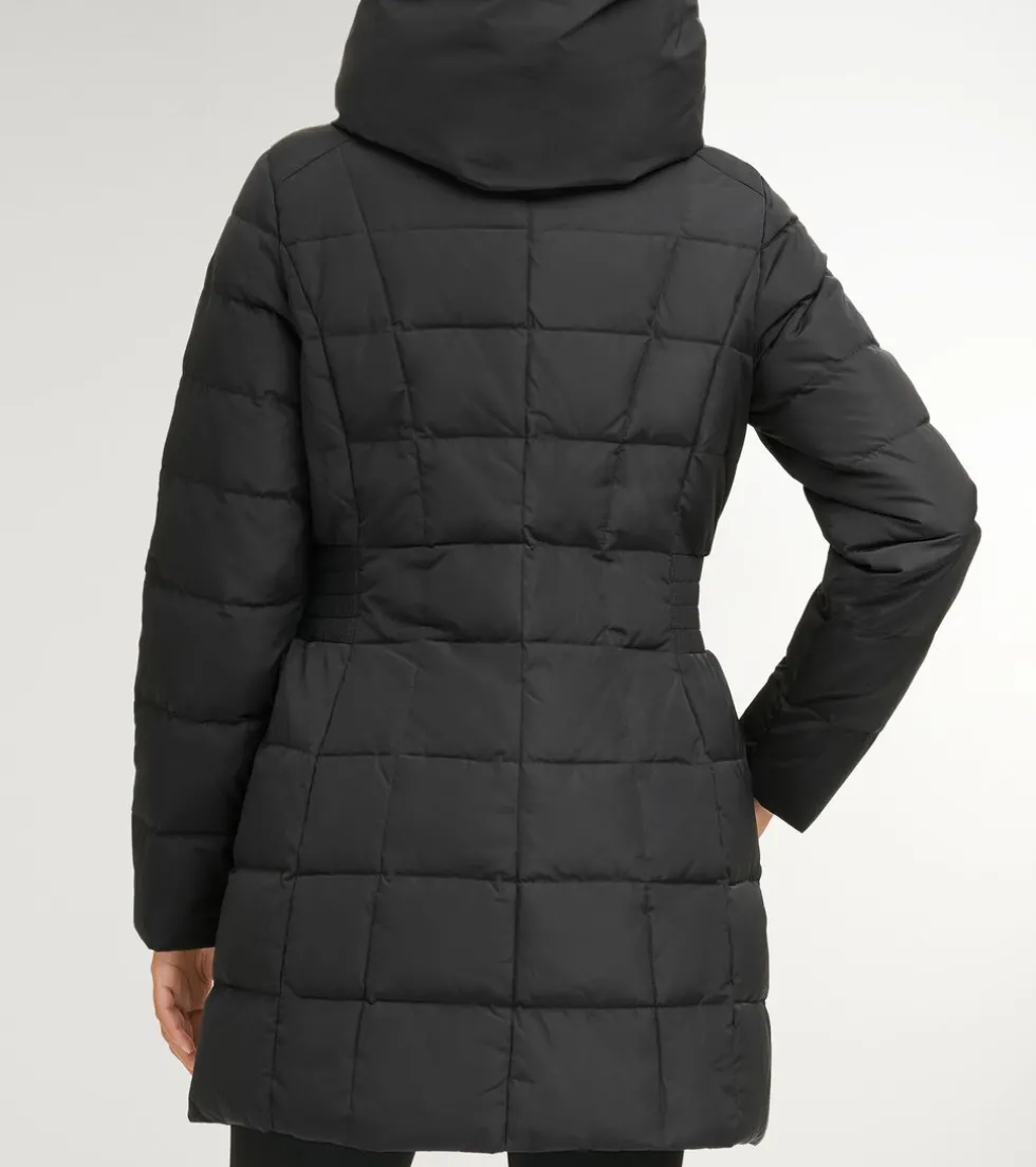 womens-32quot-signature-hooded-xIWycrbN-2.webp Fashion Cole Haan Women's 32" Signature Hooded Taffeta Down Coat Black