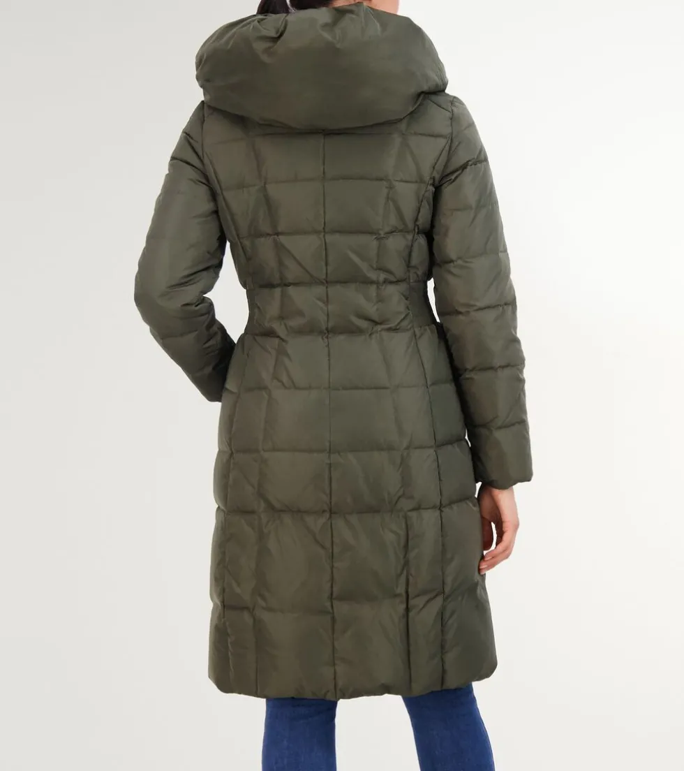 womens-40quot-signature-hooded-ipmzGxEt-2.webp Outlet Cole Haan Women's 40" Signature Hooded Taffeta Down Coat Forest