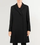 Fashion Cole Haan Women's Asymmetrical Peak Lapel Coat Black