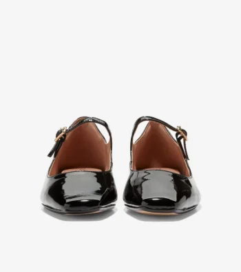 Fashion Cole Haan Women's Bridge Mary Jane Ballet Flats BlackPatent