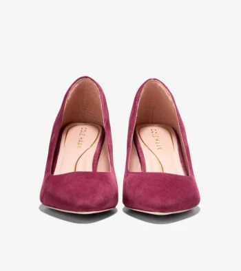 Online Cole Haan Women's Cassandra Block Heel Pumps BlackCherry
