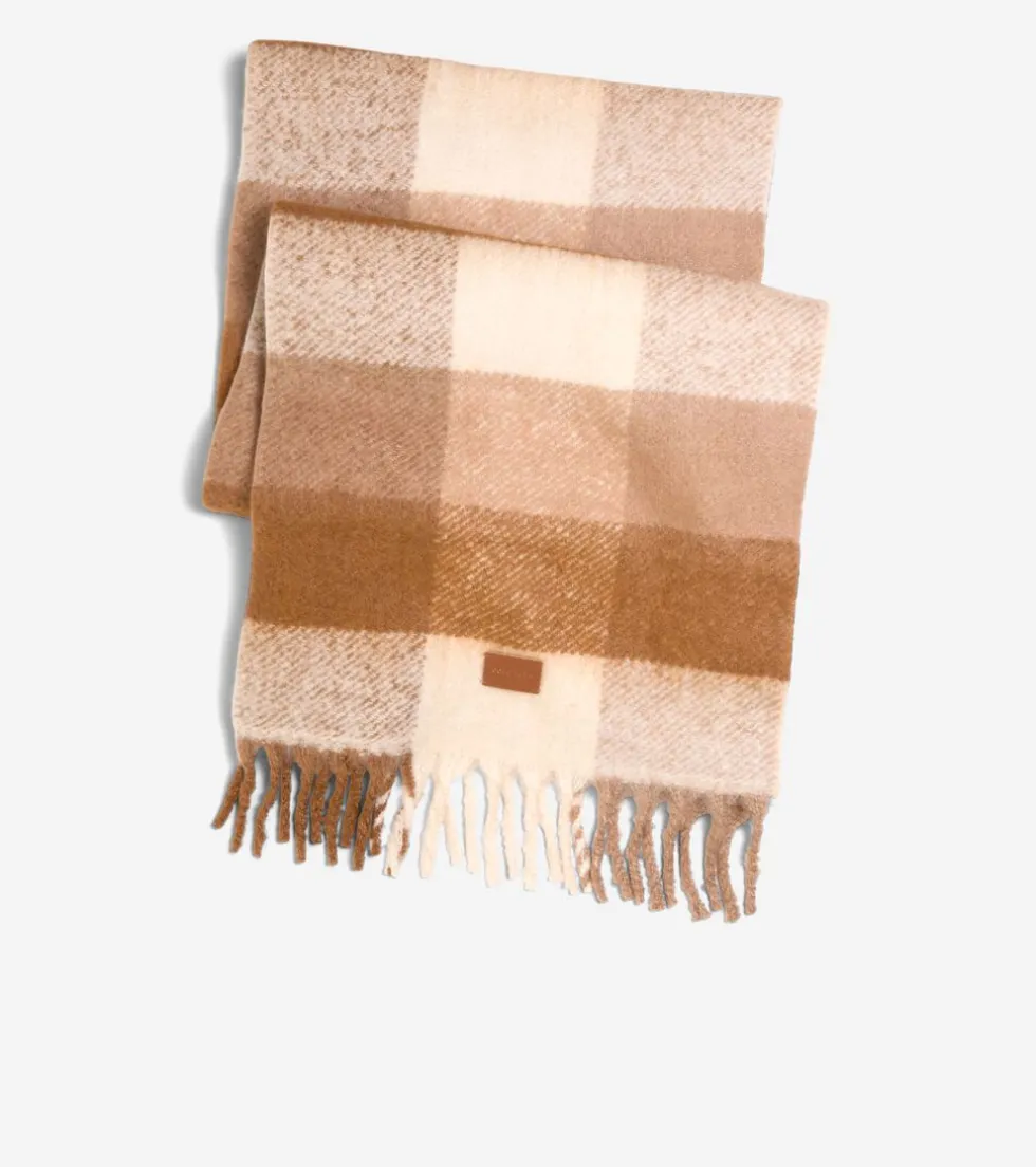 womens-check-print-scarf-YqKrJjqN-2.webp Fashion Cole Haan Women's Check Print Scarf OxfordTan