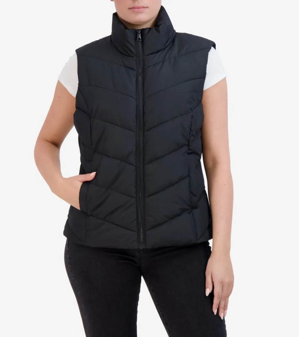 womens-chevron-quilted-vest-KjHKgZei-0.webp Online Cole Haan Women's Chevron Quilted Vest Black