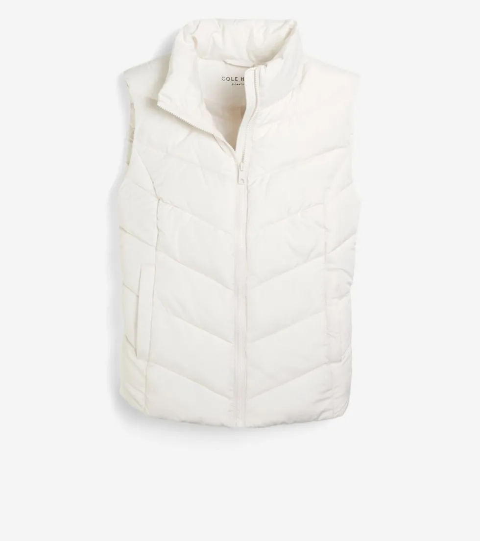womens-chevron-quilted-vest-lYEbfMZL-1.webp Hot Cole Haan Women's Chevron Quilted Vest Ivory