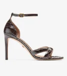 Clearance Cole Haan Women's Christena Heeled Sandals ChocolateCrocPrint