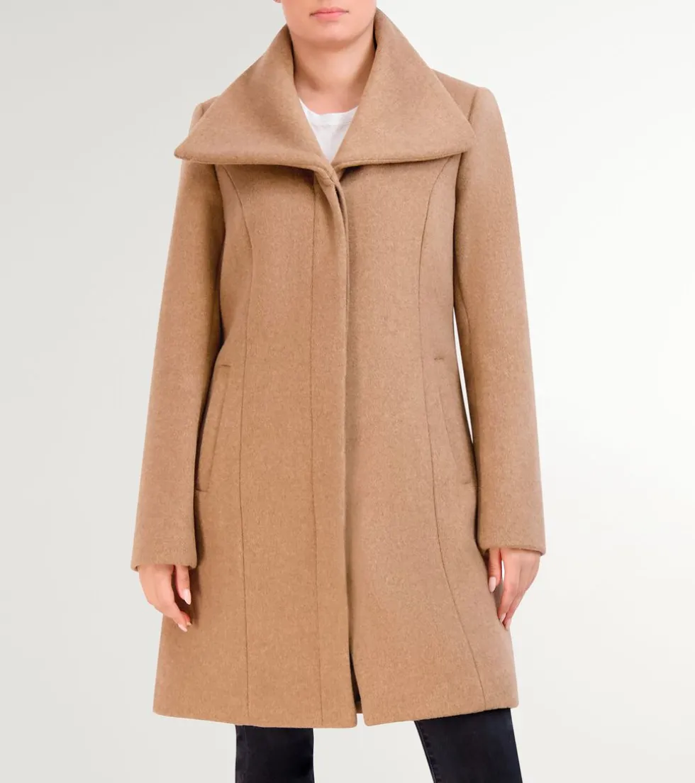 womens-convertible-collar-butt-IwTJSNmC-0.webp Clearance Cole Haan Women's Convertible Collar Button-Up Coat Camel