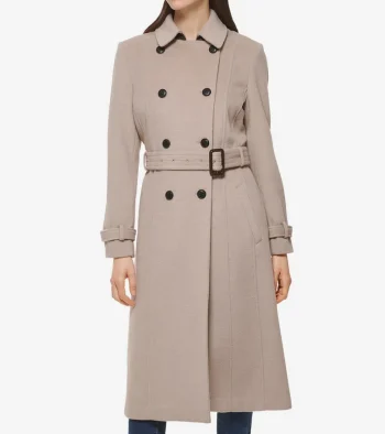 Hot Cole Haan Women's Flared Trench Coat Stone