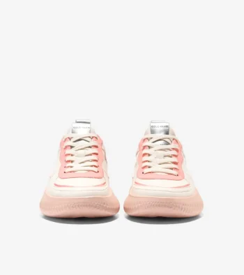 Discount Cole Haan Women's Generation ZERØGRAND II Court Sneakers Ivory-DesertFlower-CameoRose