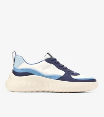 Best Cole Haan Women's Generation ZER&Oslash;GRAND II Court Sneakers Ivory-CelestialBlue