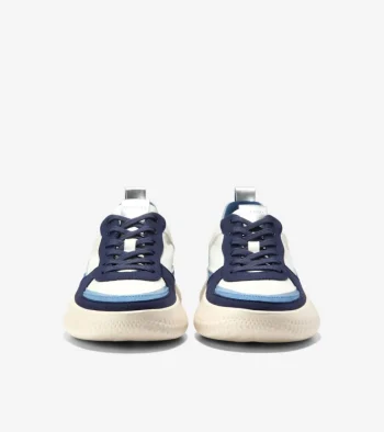 Best Cole Haan Women's Generation ZER&Oslash;GRAND II Court Sneakers Ivory-CelestialBlue